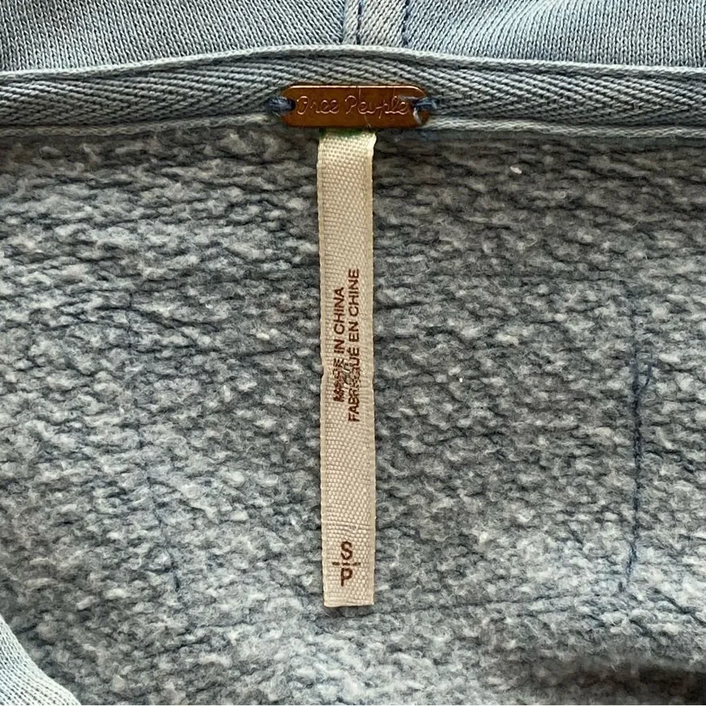 NWOT Free People Baby Blue Dreamers Cropped Jacket Size Small